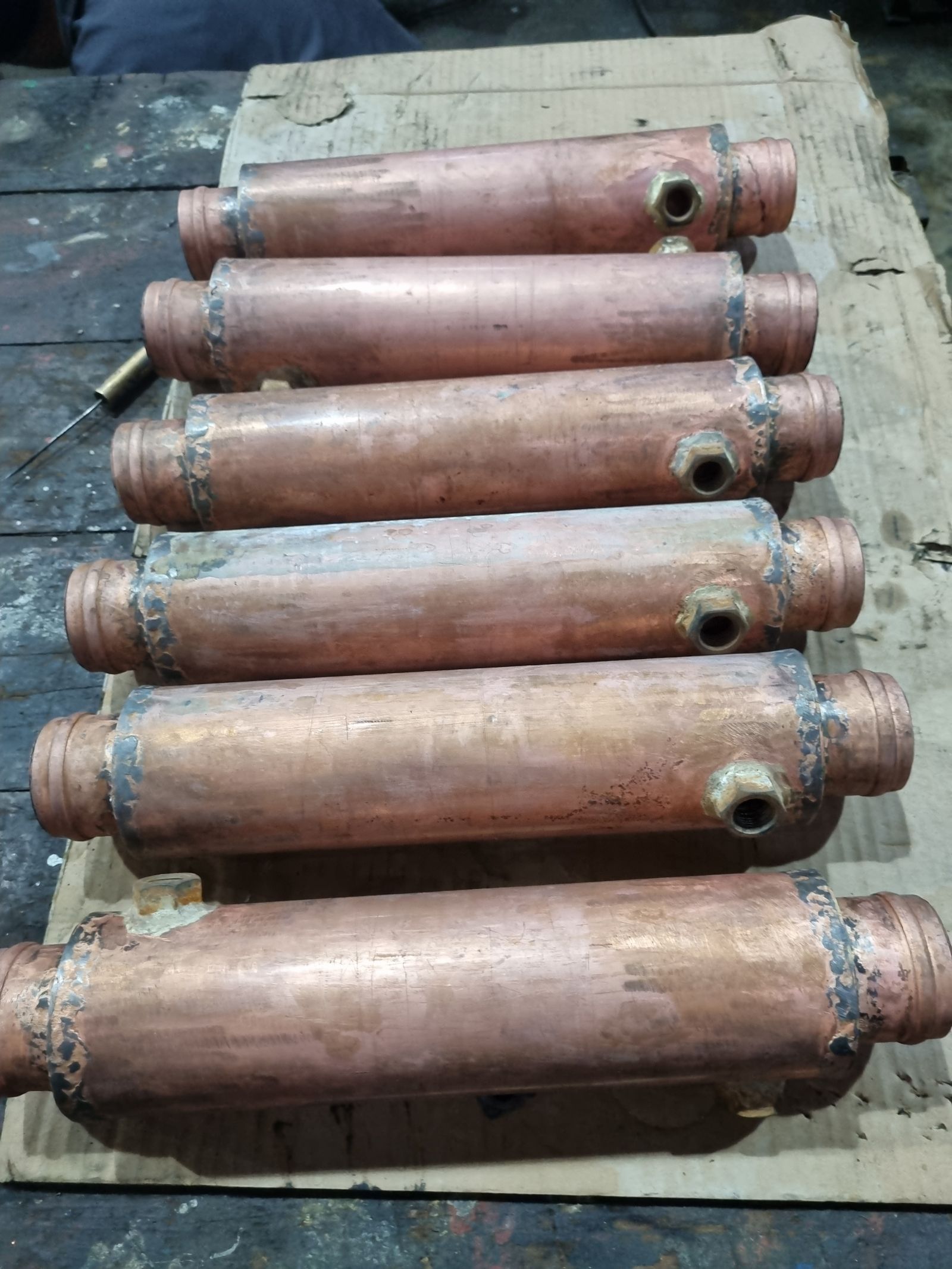 Custom diesel fuel coolers – before photo 1