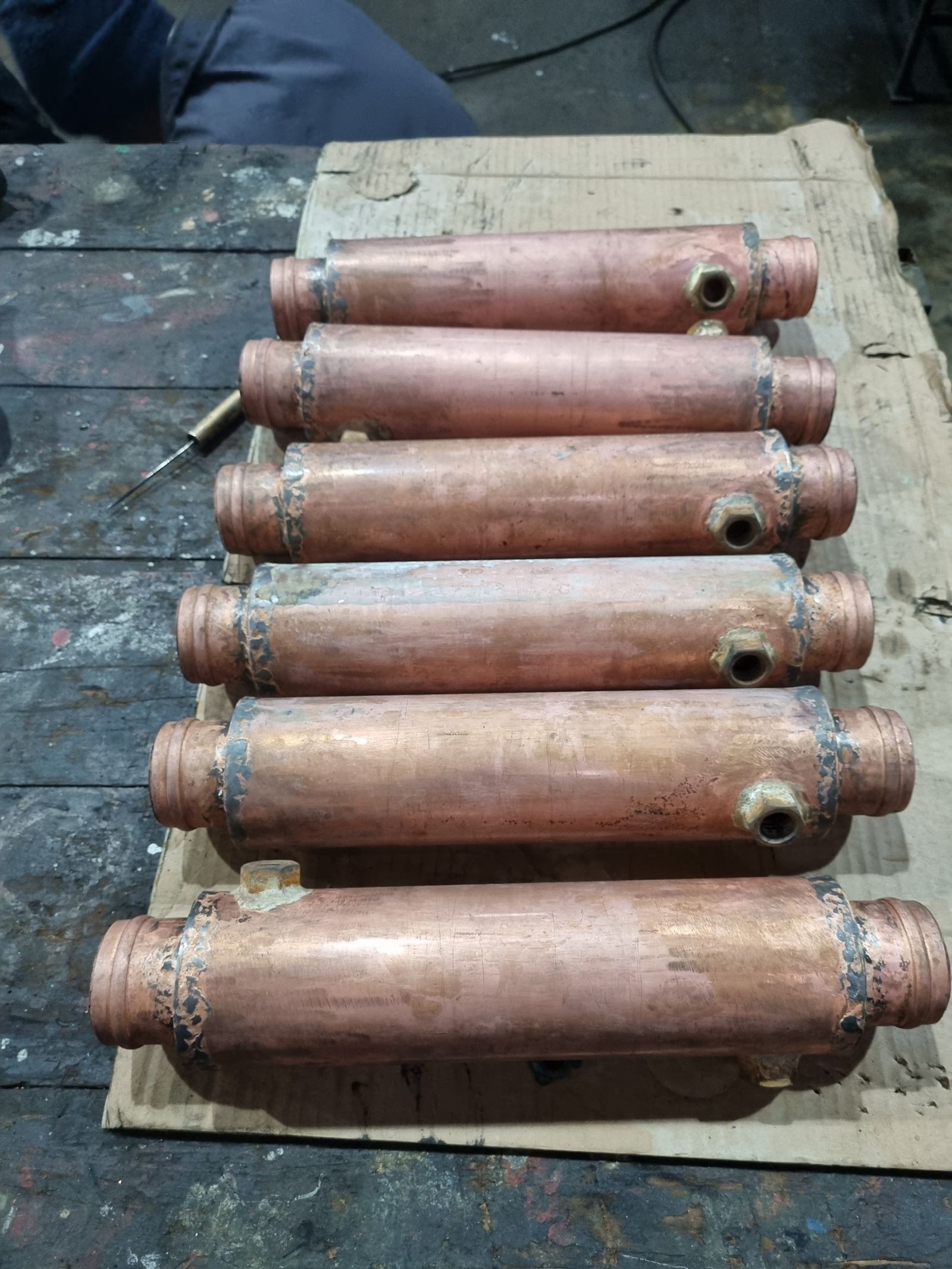 Custom diesel fuel coolers – before photo 2
